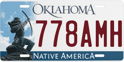 OK license plate 778AMH