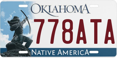 OK license plate 778ATA