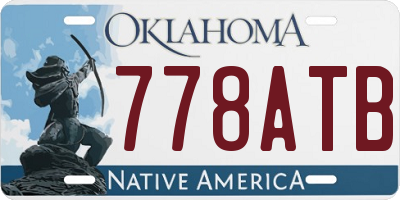 OK license plate 778ATB