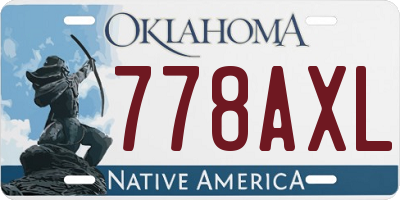 OK license plate 778AXL