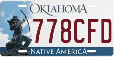 OK license plate 778CFD