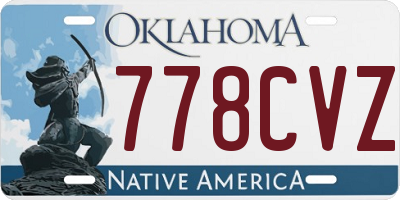 OK license plate 778CVZ