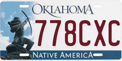 OK license plate 778CXC