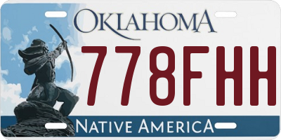 OK license plate 778FHH