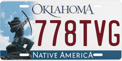 OK license plate 778TVG