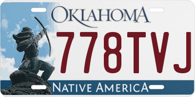 OK license plate 778TVJ
