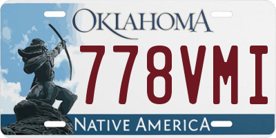 OK license plate 778VMI