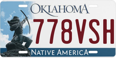 OK license plate 778VSH