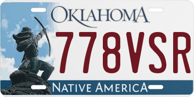 OK license plate 778VSR