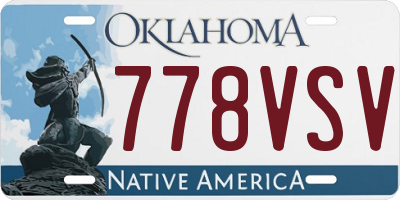 OK license plate 778VSV