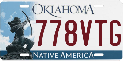 OK license plate 778VTG