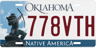 OK license plate 778VTH