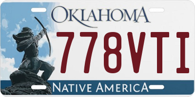 OK license plate 778VTI