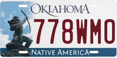 OK license plate 778WMO