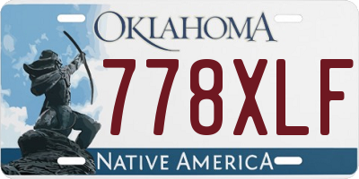 OK license plate 778XLF