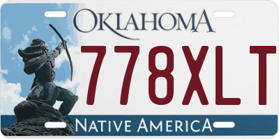 OK license plate 778XLT