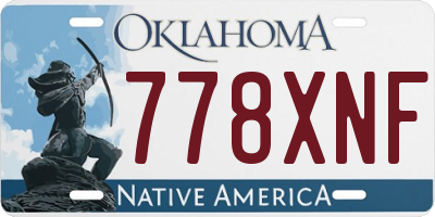 OK license plate 778XNF