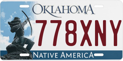 OK license plate 778XNY