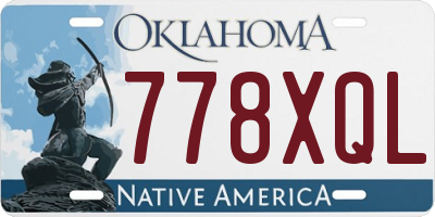 OK license plate 778XQL