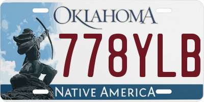 OK license plate 778YLB