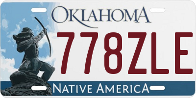 OK license plate 778ZLE