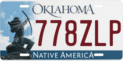 OK license plate 778ZLP