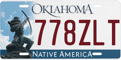 OK license plate 778ZLT