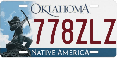 OK license plate 778ZLZ