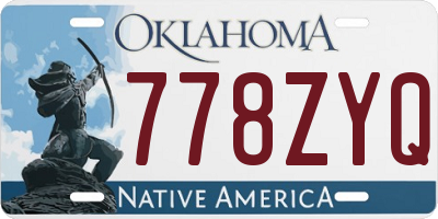 OK license plate 778ZYQ