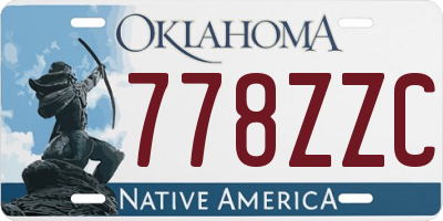 OK license plate 778ZZC