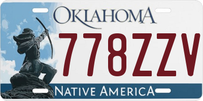 OK license plate 778ZZV