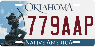 OK license plate 779AAP