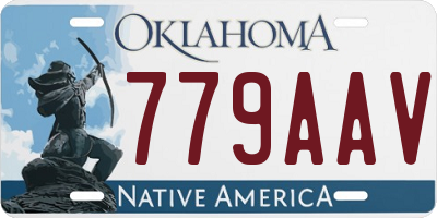OK license plate 779AAV