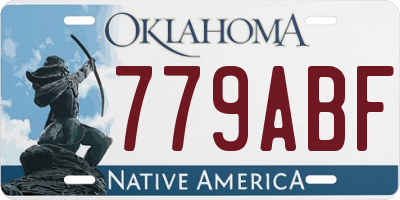 OK license plate 779ABF