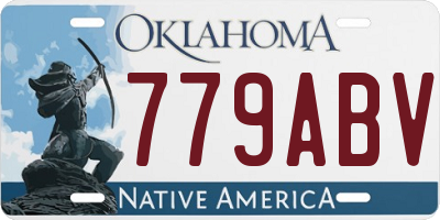 OK license plate 779ABV