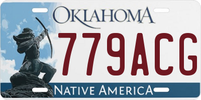 OK license plate 779ACG
