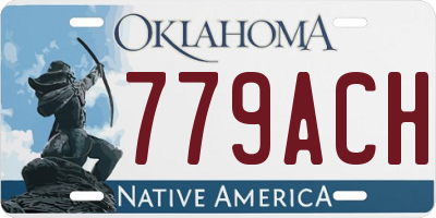 OK license plate 779ACH