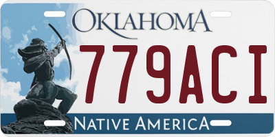 OK license plate 779ACI