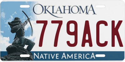 OK license plate 779ACK