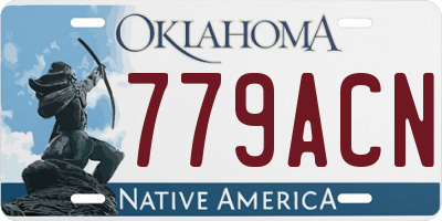 OK license plate 779ACN