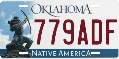OK license plate 779ADF
