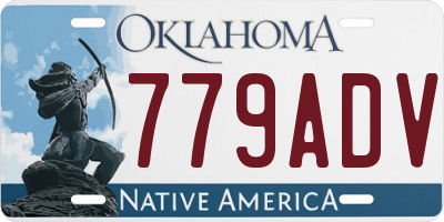 OK license plate 779ADV