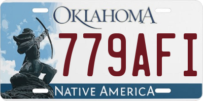 OK license plate 779AFI