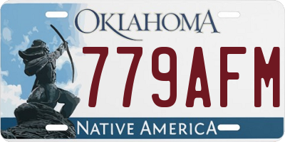 OK license plate 779AFM