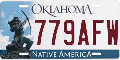 OK license plate 779AFW