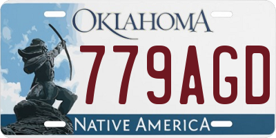 OK license plate 779AGD