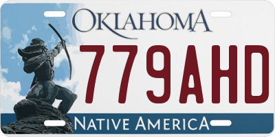 OK license plate 779AHD
