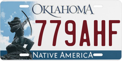 OK license plate 779AHF