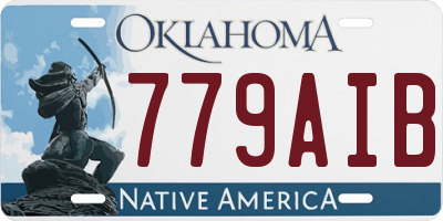 OK license plate 779AIB