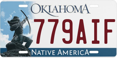 OK license plate 779AIF